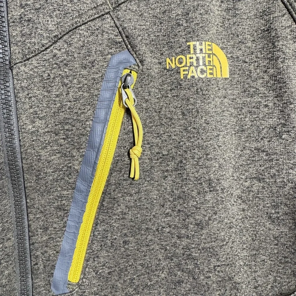 The North Face Jacket Mens‎ Medium Green Hooded Full Zip Outdoor A4G2